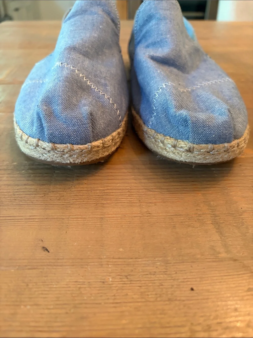 TOMS Chambray Blue Espadrille